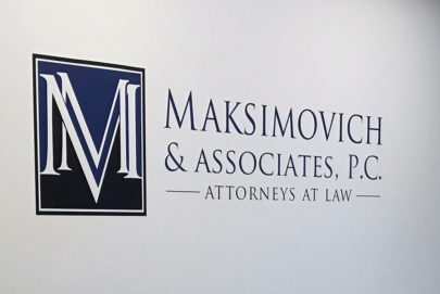 wall lettering law office